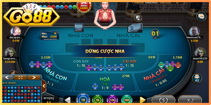 Baccarat Go88 Online – Bắt Nhịp Cuộc Đấu, Săn Vận May 3 Theo dõi bảng lịch sử kết quả để tham khảo các chuỗi cửa cược