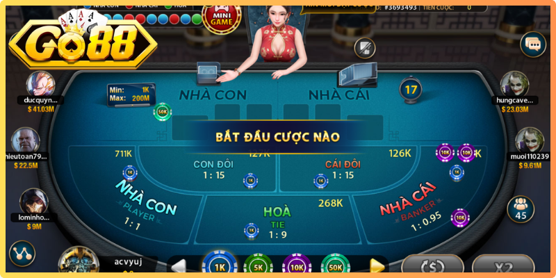 Baccarat Go88 Online – Bắt Nhịp Cuộc Đấu, Săn Vận May 2 Một ván baccarat bắt đầu bằng việc hệ thống chia bài cho Player và Banker