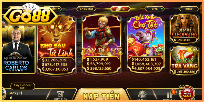 Nổ hũ Go88 tạo ấn tượng với xây dựng không gian slot theo hướng trẻ trung